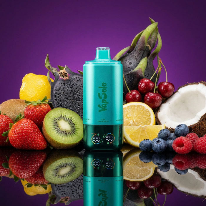 VapSolo 180K 6in1 Sixer – San Francisco & Mixed Berry & Coco Loco & Cherry Lemon & Black Ice Dragonfruit & Strawberry Kiwi 5%